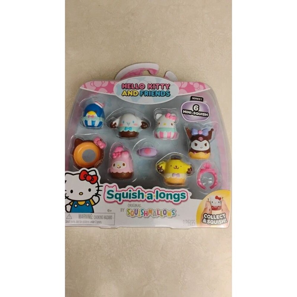 Hello kitty and friends Squish a longs 6 mini squish Limited edition